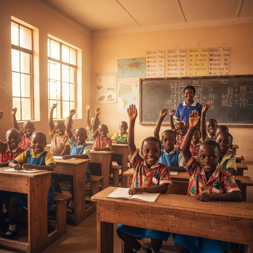 child in class